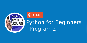 Python for Beginners | Programiz